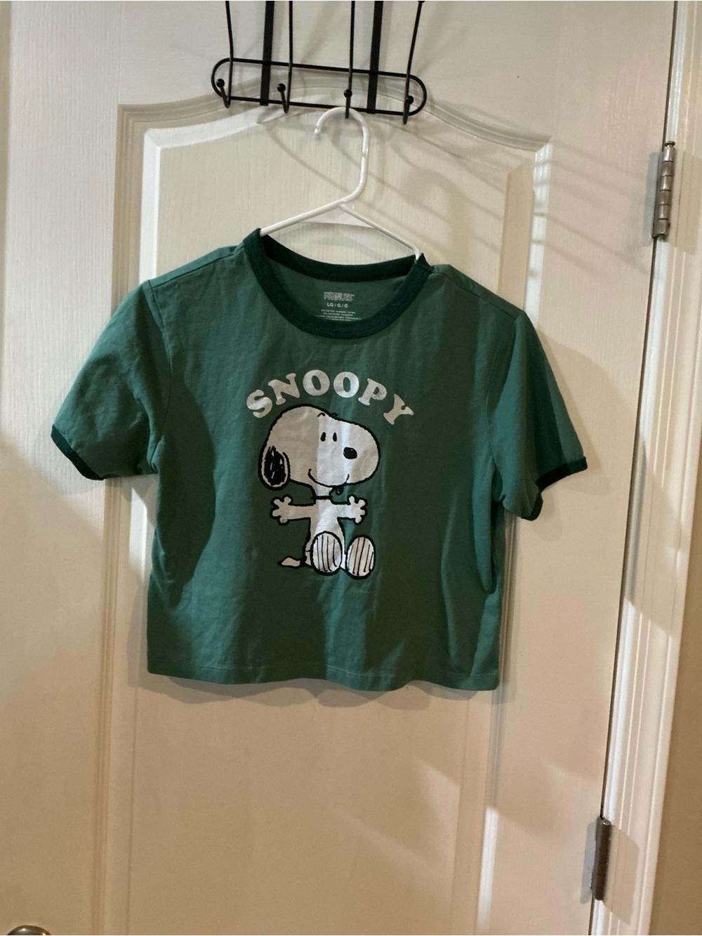 Snoopy Green Short Sleeve Kids' Graphic Tee